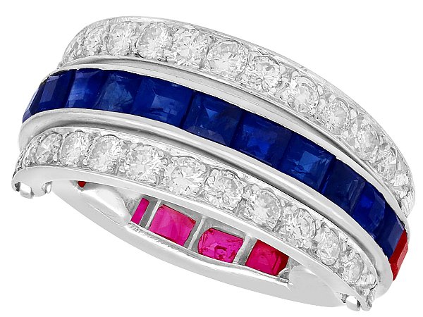 Bilateral Gemstone Ring Vintage