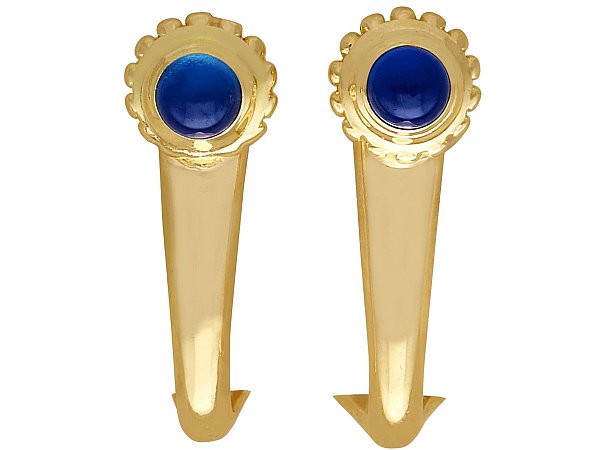 Cartier Sapphire Earrings in Gold