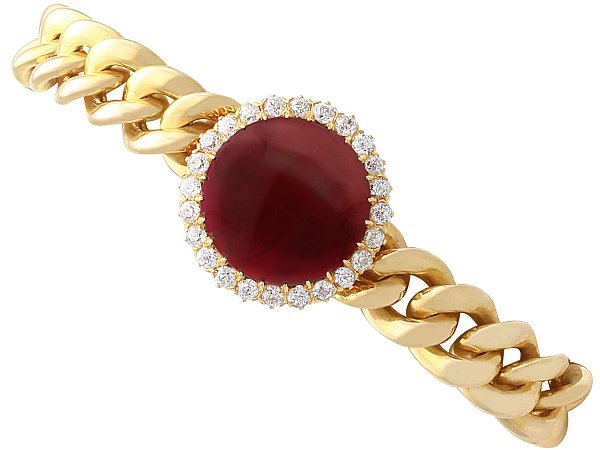 Gold Garnet Bracelet UK