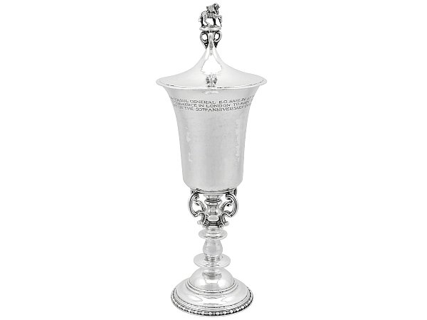 Antique Silver Planished Cup 