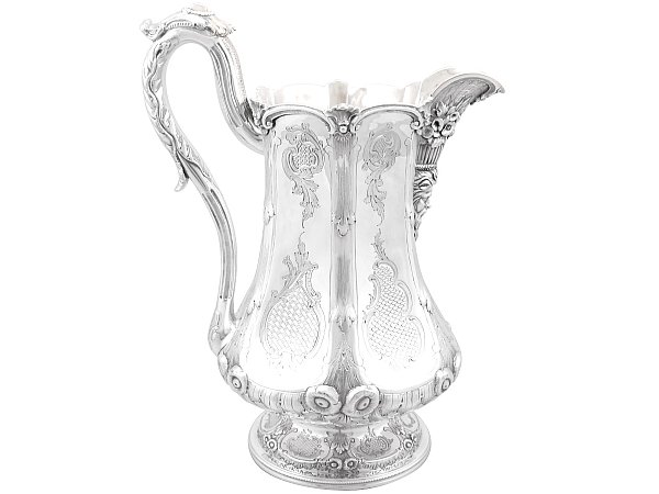 Antique American Coin Silver Jug