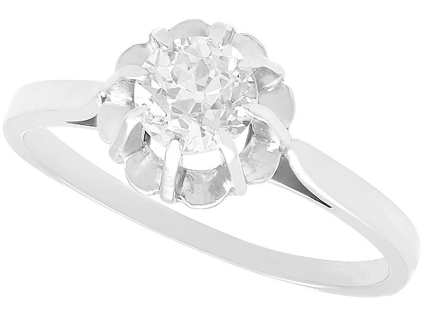 Old European Cut Diamond Engagement Ring