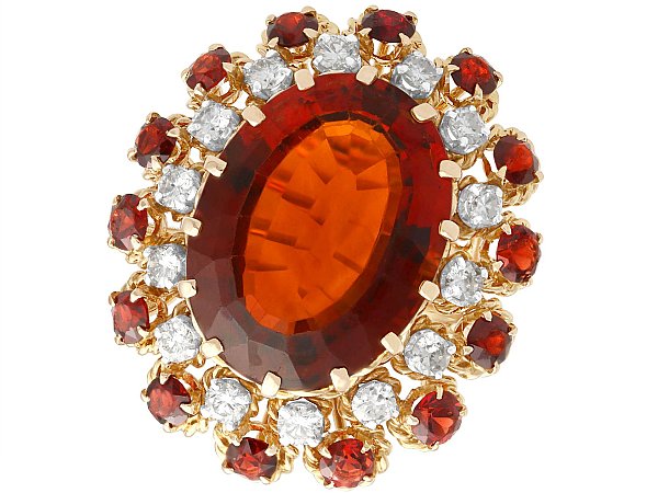 Vintage Citrine Ring UK