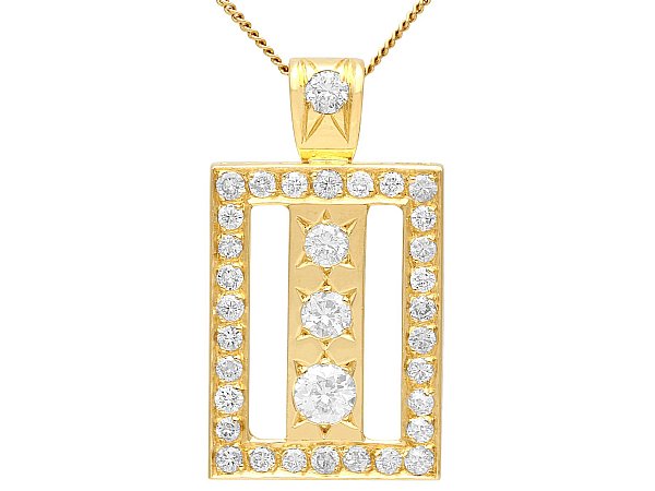 F Colour Diamond Pendant in Gold 