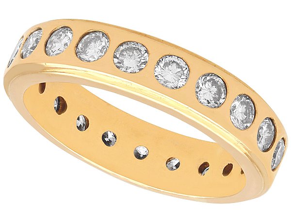 Vintage Eternity Ring Yellow Gold UK