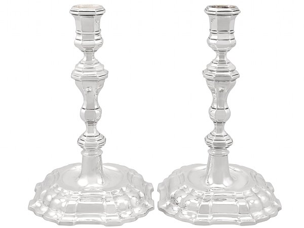 German Silver Candlesticks