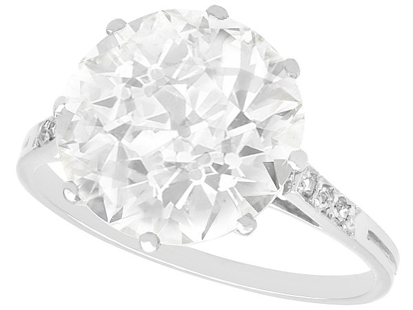 4 Carat Antique Engagement Ring