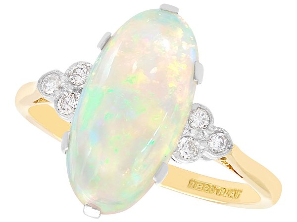 Vintage Opal and Diamond Ring UK