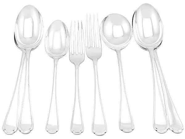 Walker and Hall Silver Cutlery Set