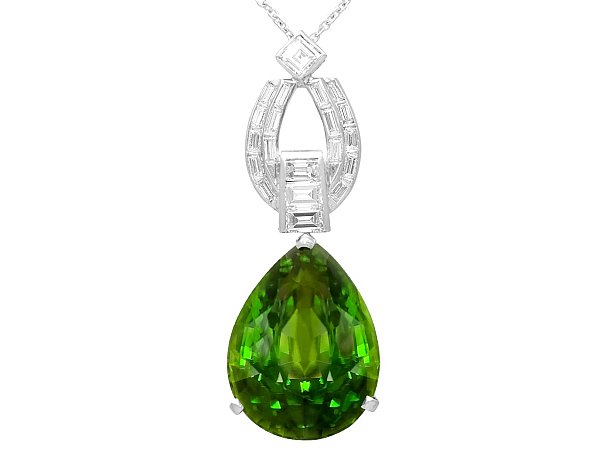 Pear Shaped Peridot Pendant