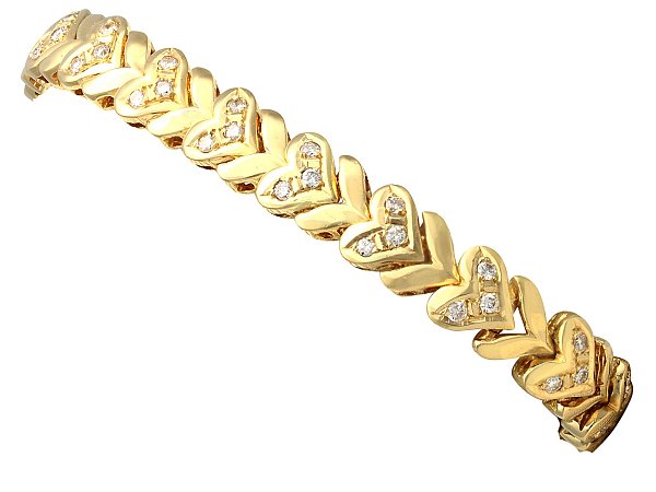 Vintage Gold and Diamond Bracelet UK