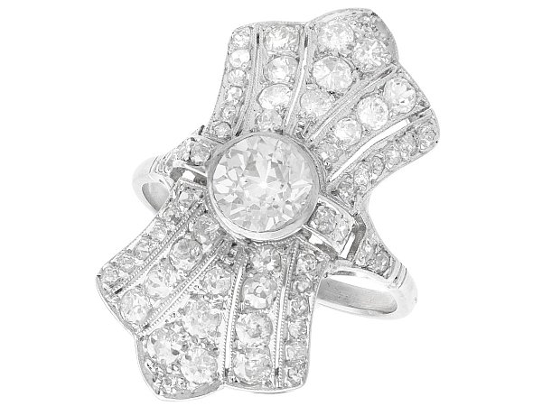 Statement Art Deco Diamond Ring