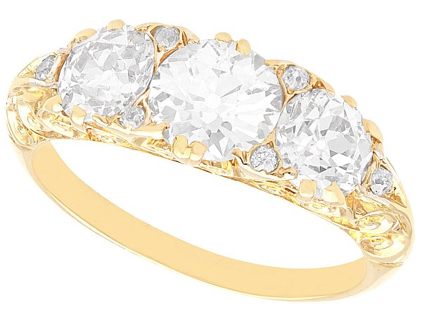 Victorian Three Stone Diamond Ring