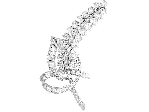1950s Multi Diamond Brooch UK