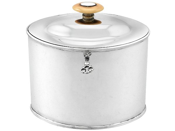 Antique Georgian Tea Caddy Silver 
