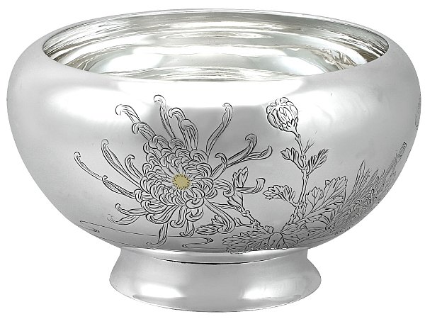 Antique Silver Serving Bowl 