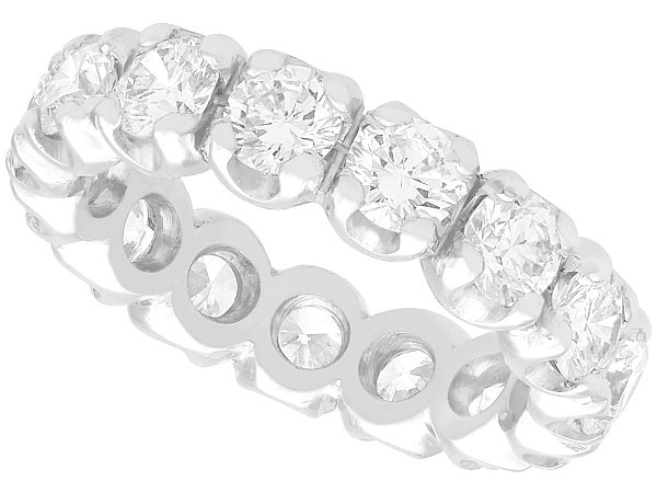 18k Full Eternity Ring White Gold