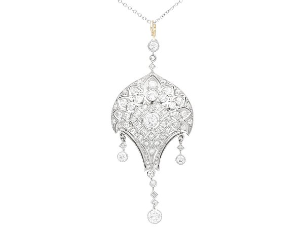 1910 Diamond Pendant for Sale