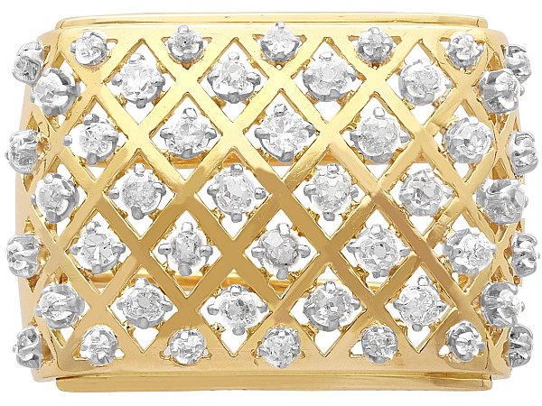 Antique Yellow Gold and Diamond Brooch