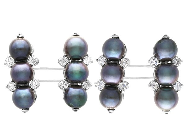Pearl and Diamond Cufflinks