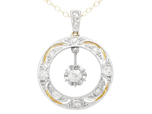 Circular Diamond Pendant 