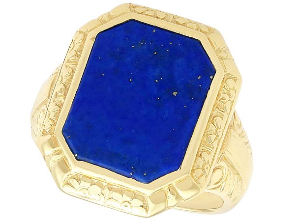 lapis lazuli signet ring