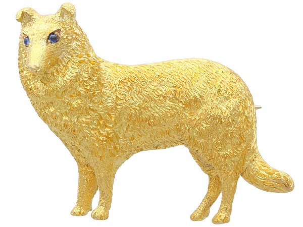 Antique Dog Brooch UK