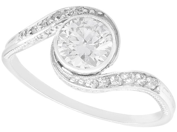 Old European Cut Diamond Engagement Ring