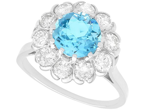 1.5 Carat Aquamarine Ring UK 