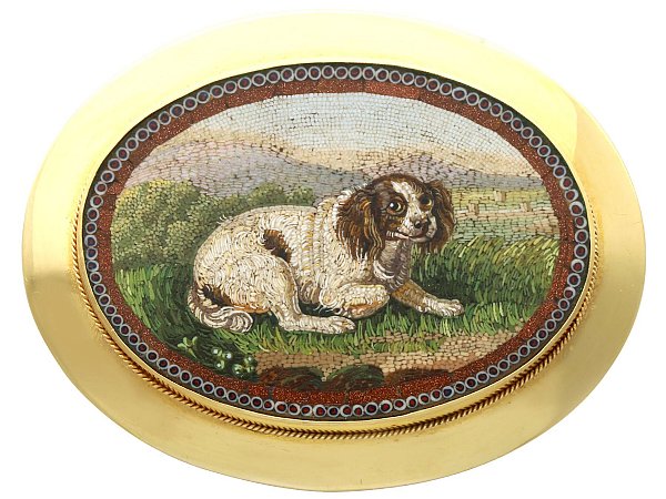 Antique Micro Mosaic Brooch