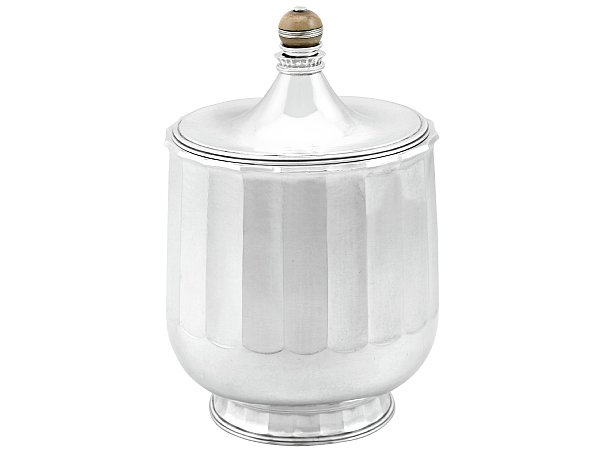 Arts and Crafts Style Silver Biscuit Box
