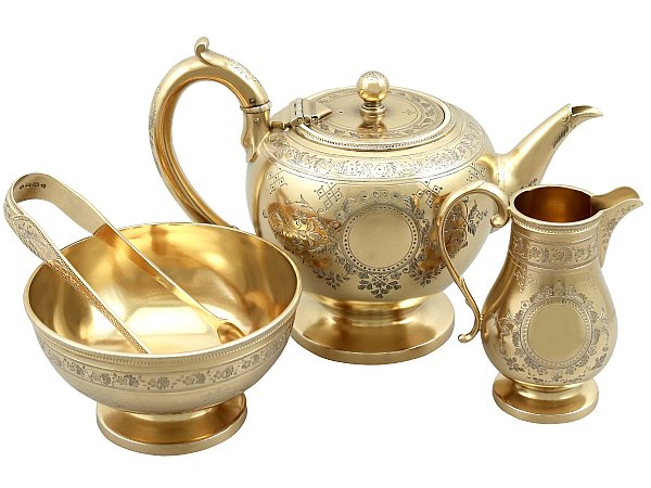 Silver Bachelor Tea Set for Sale 