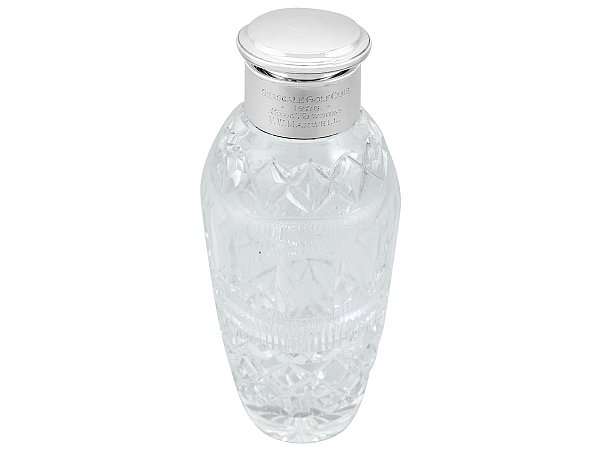 Antique Glass Cocktail Shaker
