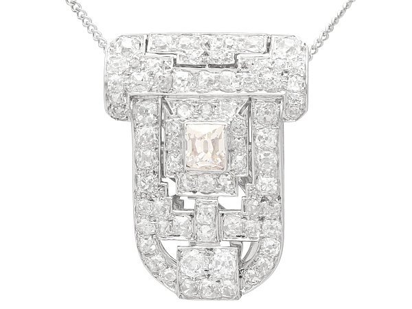 Antique Diamond Clip Brooch
