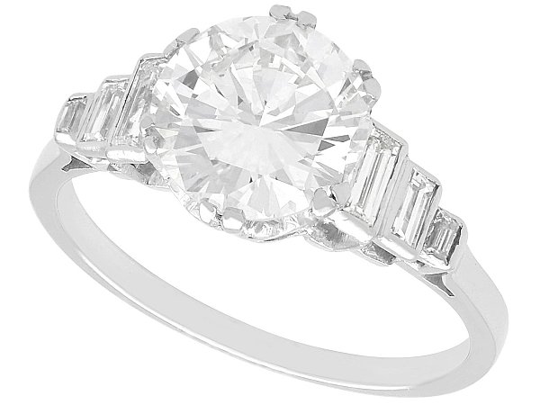 2 Carat Round Diamond Solitaire Engagement Ring