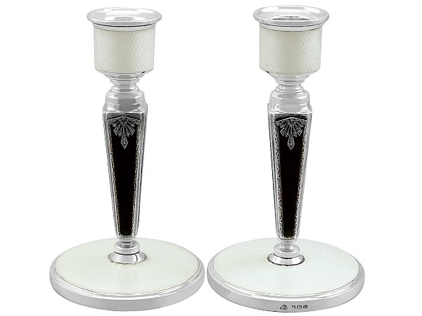 Art Deco Piano Candle Holders