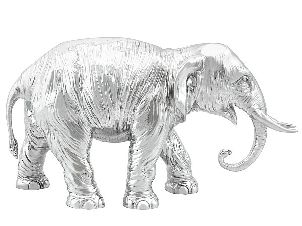 Large Sterling Silver Elephant Box