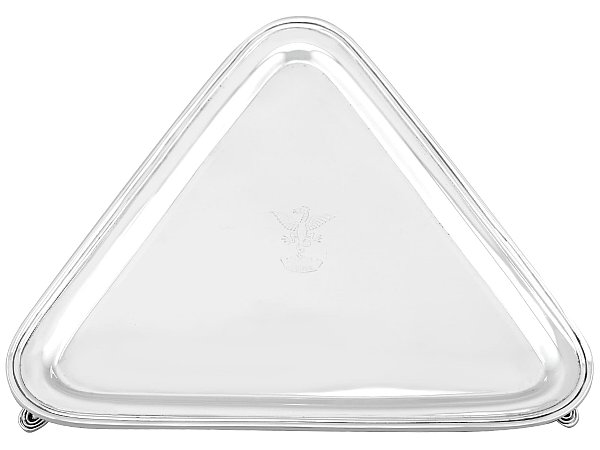 Triangular Silver Salver Tray