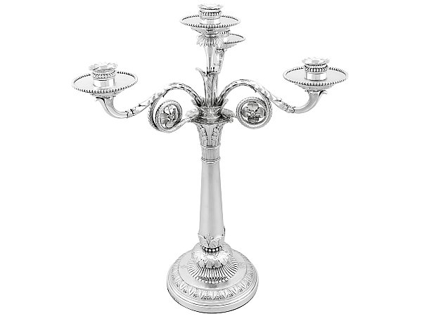 Sterling Silver Candelabrum 3 Arm