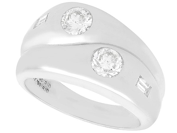 Thick Platinum Twist Ring