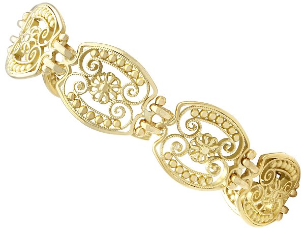Edwardian 18ct Yellow Gold Bracelet