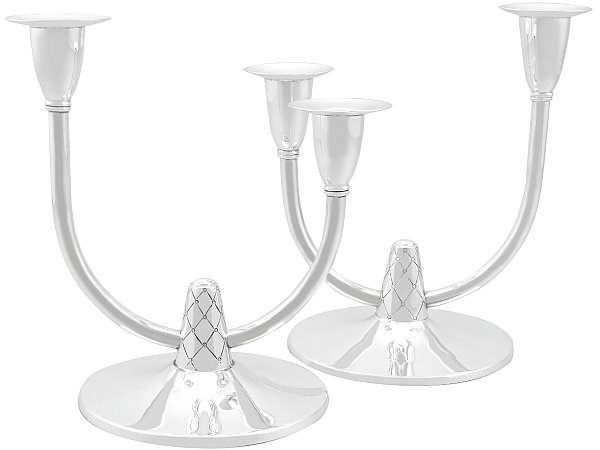 20th Century Silver Candelabra