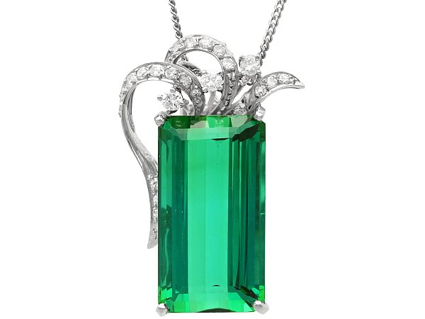Art Nouveau tourmaline pendant for sale