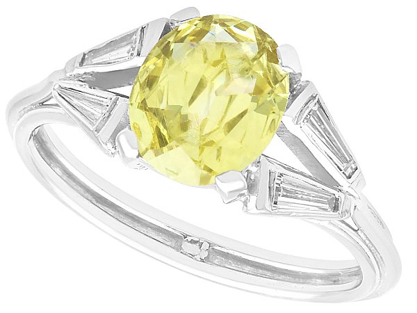 Vintage Chrysoberyl Ring with Diamonds for Sale