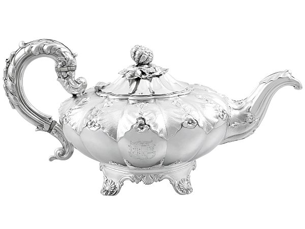 19th Century Teapot in Sterling Silver