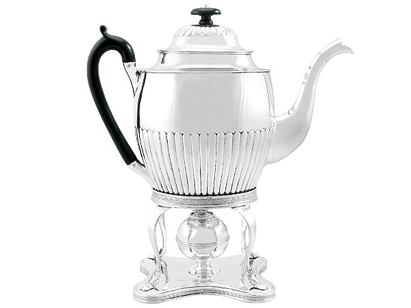 19th Century Coffee Pot in Silver