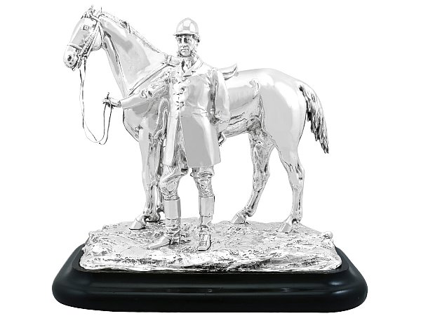 Large Sterling Silver Horse Figurine
