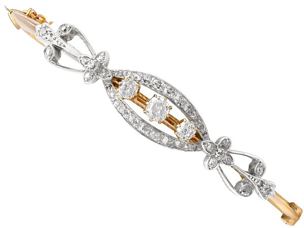 Victorian Diamond Bangle for Sale