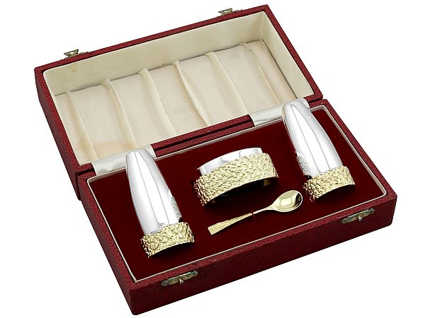 Boxed Vintage Condiment Set