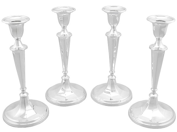 Vintage Silver Candle Holders
